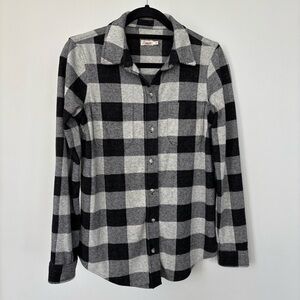 Faherty‎ Buffalo Plaid Button Down Flannel Shirt Size XS